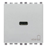 Vimar EIKON 2-Module USB-C Supply Unit, 120-240V, USB Power Delivery, Flush-Mounted, 1 USB-C Port — Quality Boat Parts