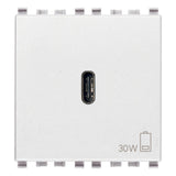 Vimar EIKON 2-Module USB-C Supply Unit, 120-240V, USB Power Delivery, Flush-Mounted, 1 USB-C Port — Quality Boat Parts