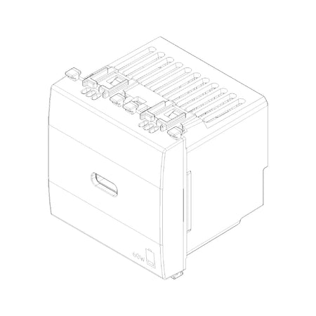 Vimar EIKON 2-Module USB-C Supply Unit, 120-240V, USB Power Delivery, Flush-Mounted, 1 USB-C Port — Quality Boat Parts