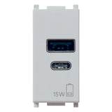 Vimar Plana 1 Module USB Power Supply Unit, 120-240V, 50/60 Hz — Quality Boat Parts