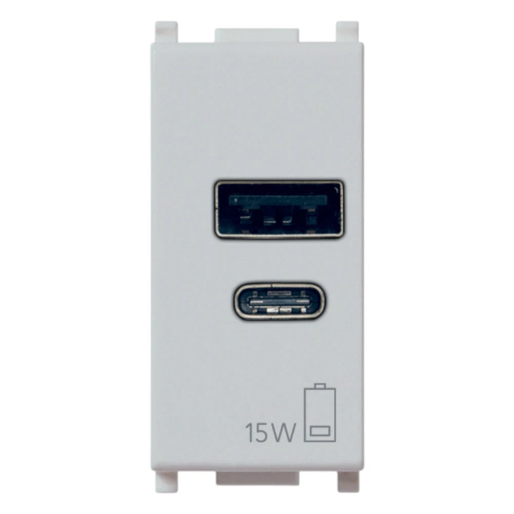 Vimar Plana 1 Module USB Power Supply Unit, 120-240V, 50/60 Hz — Quality Boat Parts