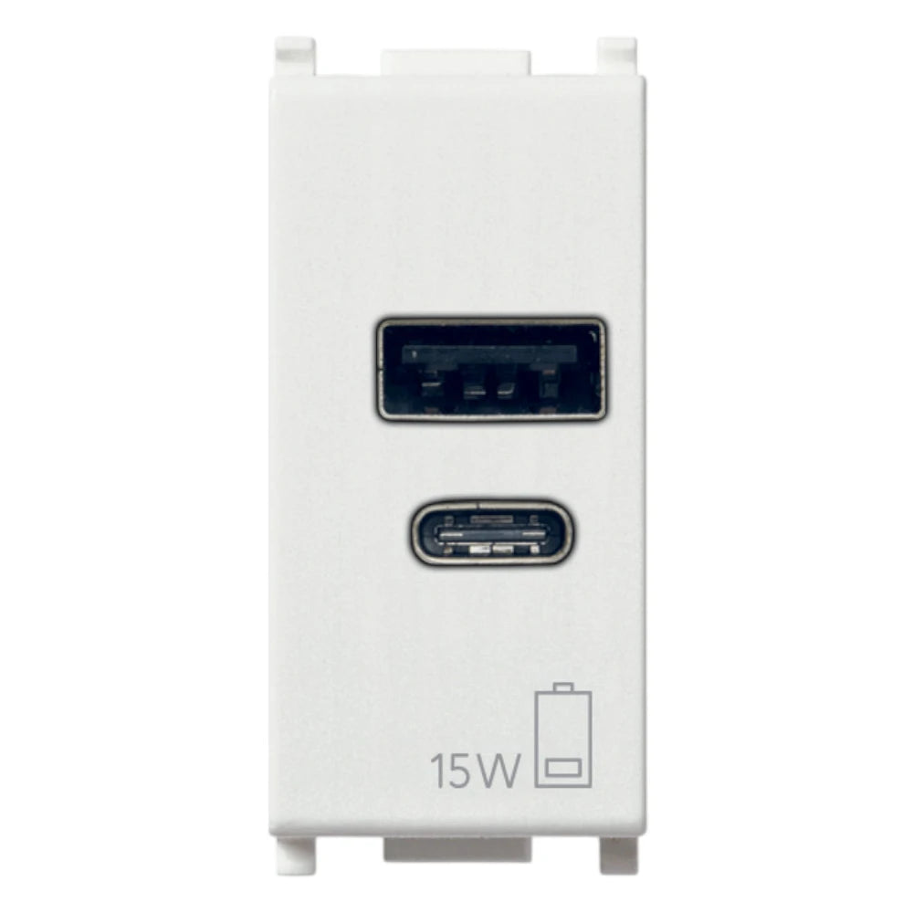 Vimar Plana 1 Module USB Power Supply Unit, 120-240V, 50/60 Hz — Quality Boat Parts