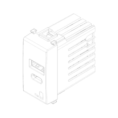 Vimar Plana 1 Module USB Power Supply Unit, 120-240V, 50/60 Hz — Quality Boat Parts