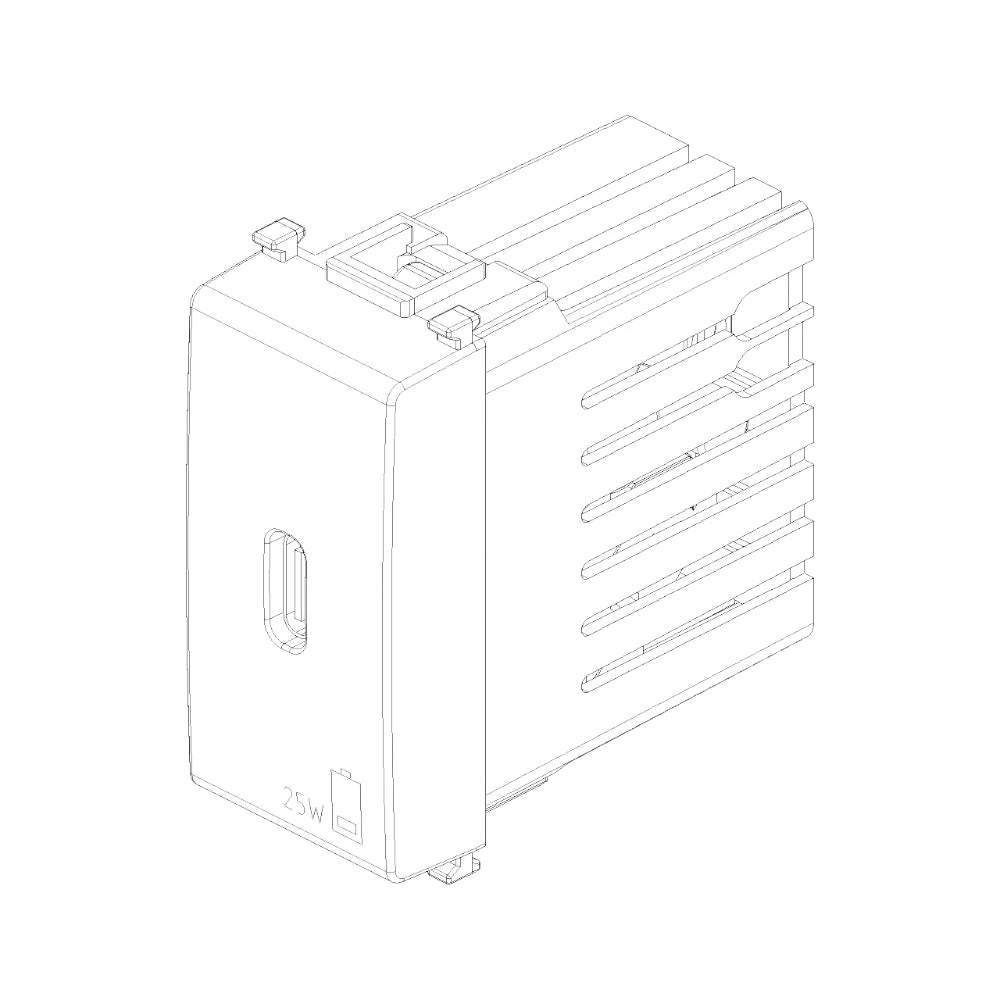 Vimar Plana 1 Module USB Power Supply Unit, 120-240V, 50/60 Hz — Quality Boat Parts