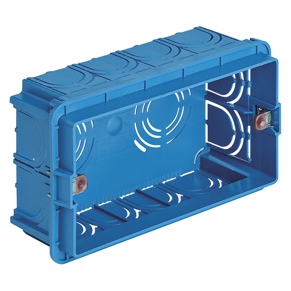 Vimar 4-Module Flush Mounting Box, For Masonry Walls, Halogen-Free Plastic, 14 Rear Inlets, 20/25 mm Pipe Entry — Quality Boat Parts