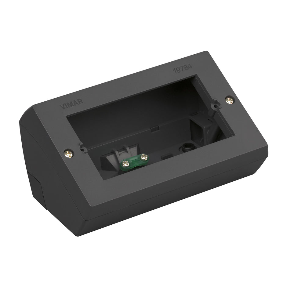 Vimar 4-Module Table Mounting Box, For Modular Domestic Switching Devices, IP20, Halogen-Free — Quality Boat Parts