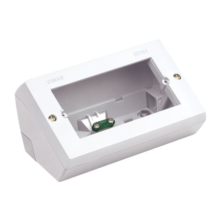 Vimar 4-Module Table Mounting Box, For Modular Domestic Switching Devices, IP20, Halogen-Free — Quality Boat Parts