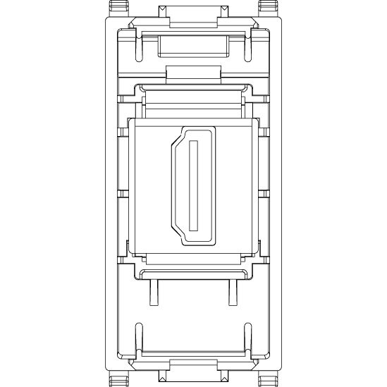 Vimar Plana HDMI 2.1b Socket Outlet, Keystone Fixing, IP20 — Quality Boat Parts