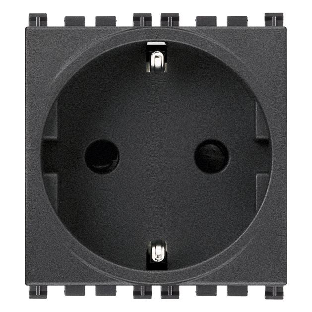 Vimar Arké 19208 SICURY SCHUKO Socket Outlet, 16A 250V, 2-Module, IP20 — Quality Boat Parts