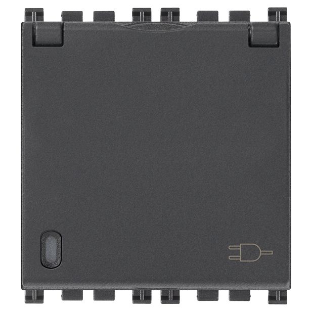 Vimar Arké 19208 SICURY SCHUKO Socket Outlet, 16A 250V, 2-Module, IP20 — Quality Boat Parts