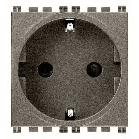 Vimar Arké 19208 SICURY SCHUKO Socket Outlet, 16A 250V, 2-Module, IP20 — Quality Boat Parts