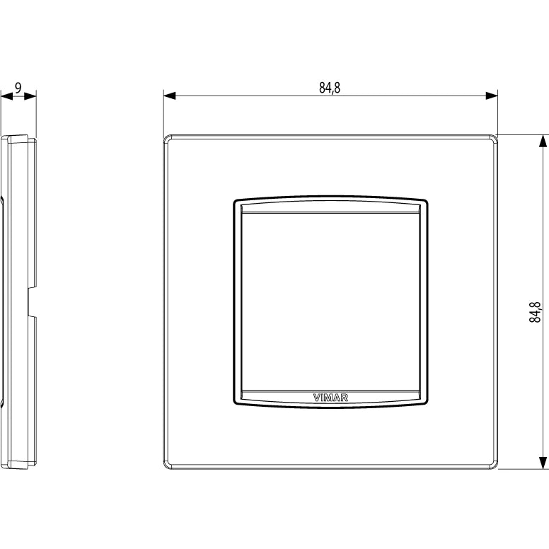 Vimar Eikon Classic Cover Plate, 2-Module — Quality Boat Parts