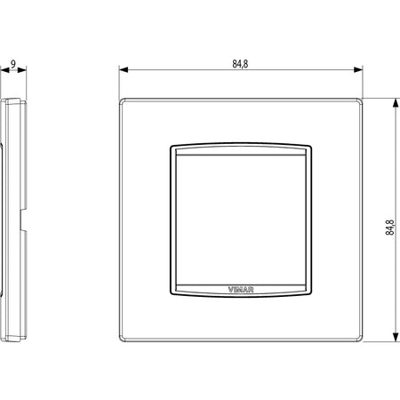 Vimar Eikon Classic Cover Plate, 2-Module — Quality Boat Parts