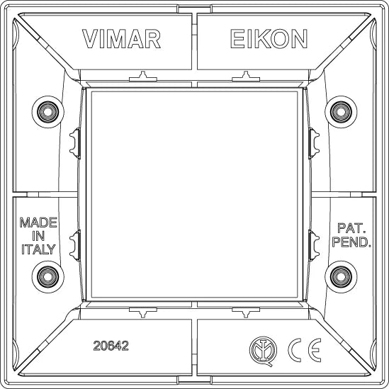 Vimar Eikon Classic Cover Plate, 2-Module — Quality Boat Parts