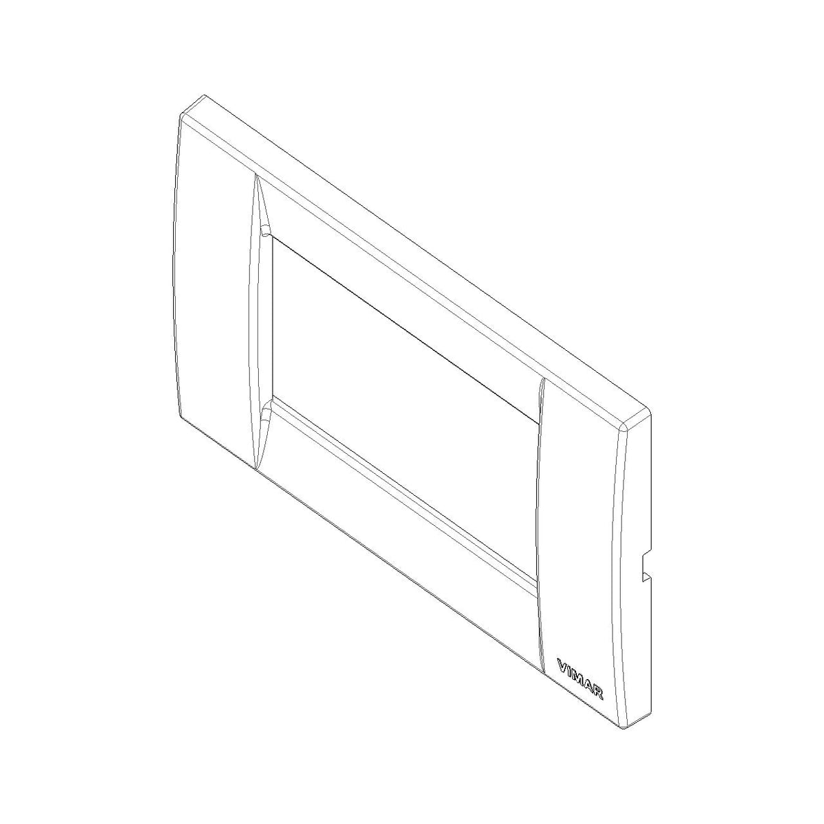 Vimar Idea Classica Cover Plate, 3-Module, Clamp Mounting — Quality Boat Parts