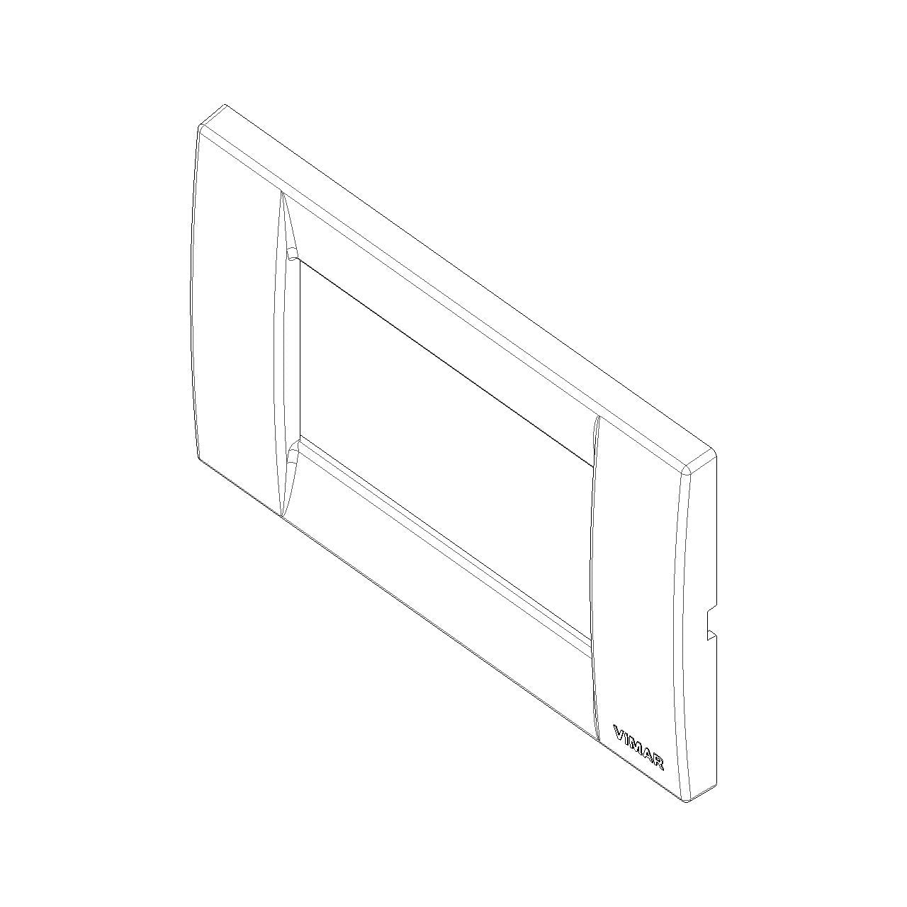 Vimar Idea Classica Cover Plate, 3-Module, Clamp Mounting — Quality Boat Parts