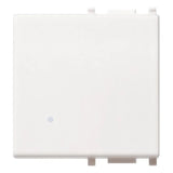 Vimar Plana Interchangeable 2-Module Button, Lightable, IP40 — Quality Boat Parts