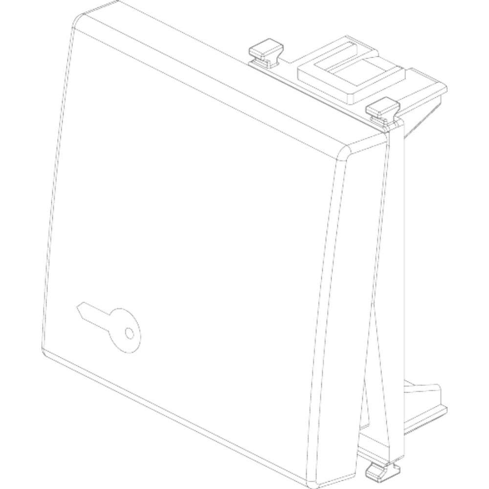 Vimar Plana Interchangeable 2-Module Button, Lightable, IP40 — Quality Boat Parts
