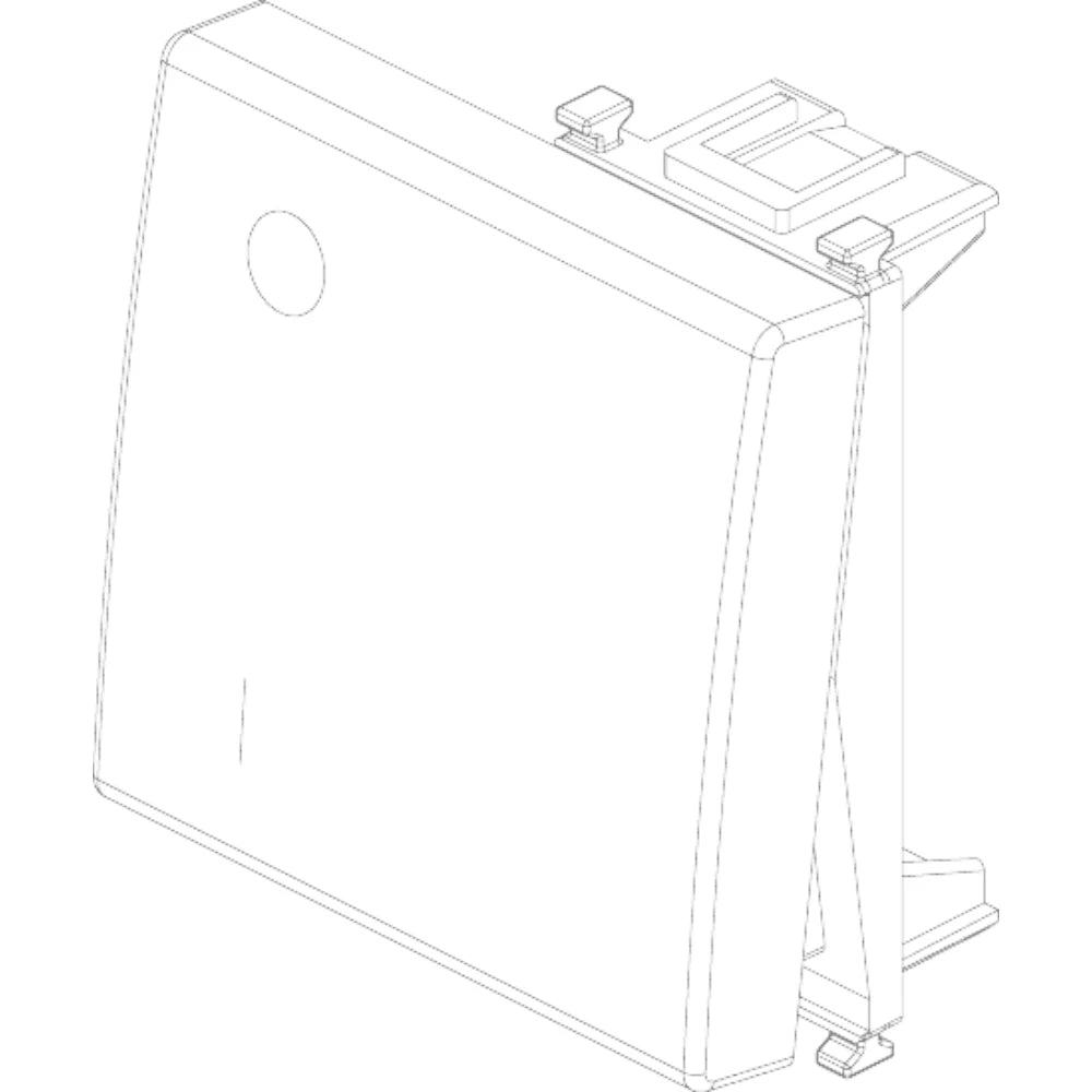 Vimar Plana Interchangeable 2-Module Button, Lightable, IP40 — Quality Boat Parts