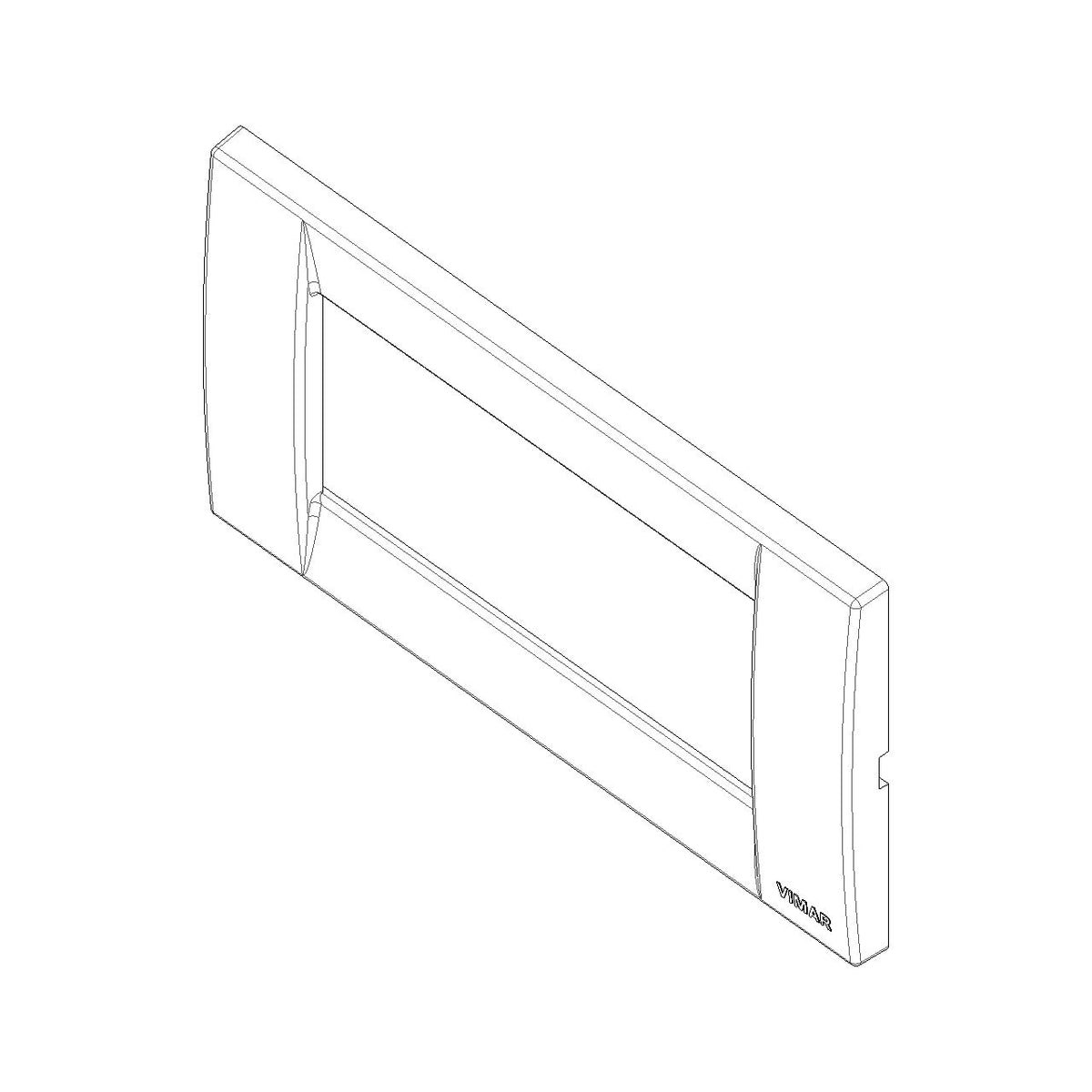 Vimar Idea Classica 4-Module Cover Plate, Horizontal/Vertical Mounting, 145 x 82 mm, Thermoplastic — Quality Boat Parts