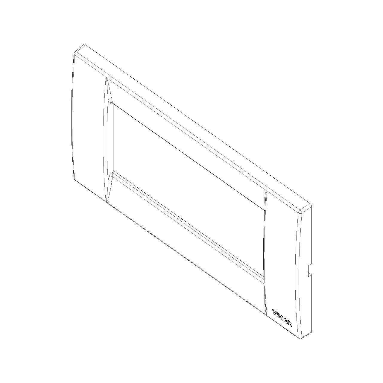 Vimar Idea Classica 4-Module Cover Plate, Horizontal/Vertical Mounting, 145 x 82 mm, Thermoplastic — Quality Boat Parts