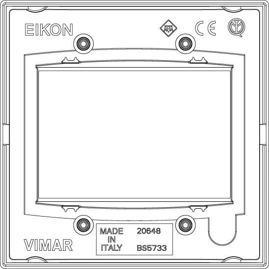 Vimar Eikon Classic Cover Plate, 3-Module, British Standard — Quality Boat Parts