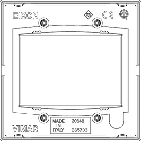 Vimar Eikon Classic Cover Plate, 3-Module, British Standard — Quality Boat Parts