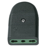 Vimar Mille Series P17/11 Axial Socket Outlet, 2P+E, 16A, 250V, IP20 — Quality Boat Parts