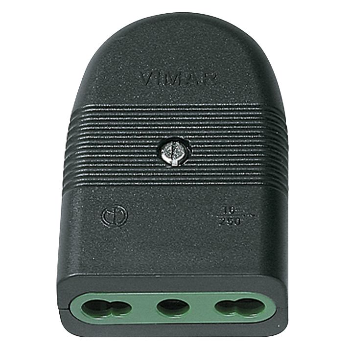 Vimar Mille Series P17/11 Axial Socket Outlet, 2P+E, 16A, 250V, IP20 — Quality Boat Parts
