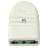 Vimar Mille Series P17/11 Axial Socket Outlet, 2P+E, 16A, 250V, IP20 — Quality Boat Parts
