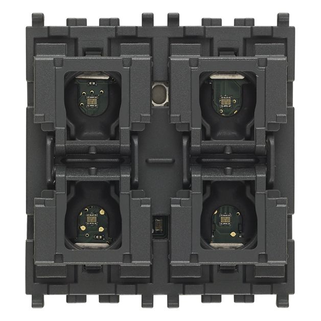 Vimar By-me Plus 4-Button Home Automation Control, 2-Module, RGB LED Locator — Quality Boat Parts