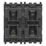 Vimar By-me Plus 4-Button Home Automation Control, 2-Module, RGB LED Locator — Quality Boat Parts