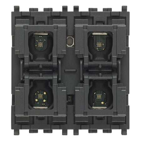 Vimar By-me Plus 4-Button Home Automation Control, 2-Module, RGB LED Locator — Quality Boat Parts