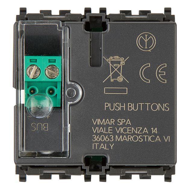 Vimar By-me Plus 4-Button Home Automation Control, 2-Module, RGB LED Locator — Quality Boat Parts