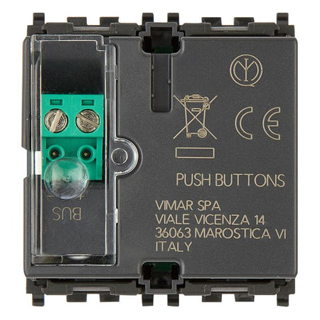 Vimar By-me Plus 4-Button Home Automation Control, 2-Module, RGB LED Locator — Quality Boat Parts