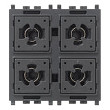 Vimar By-me Plus 4-Button Home Automation Control, 2-Module, RGB LED Locator — Quality Boat Parts