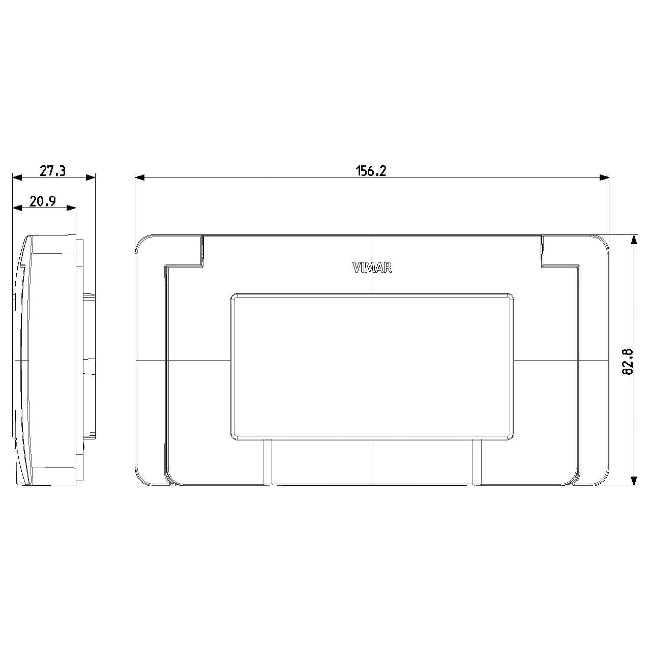 Vimar NEVE UP IP55 4-Module Cover, With Screws — Quality Boat Parts