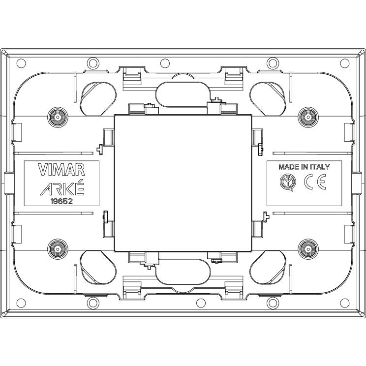 Vimar Arké Classic Cover Plate, 2-Central-Module — Quality Boat Parts