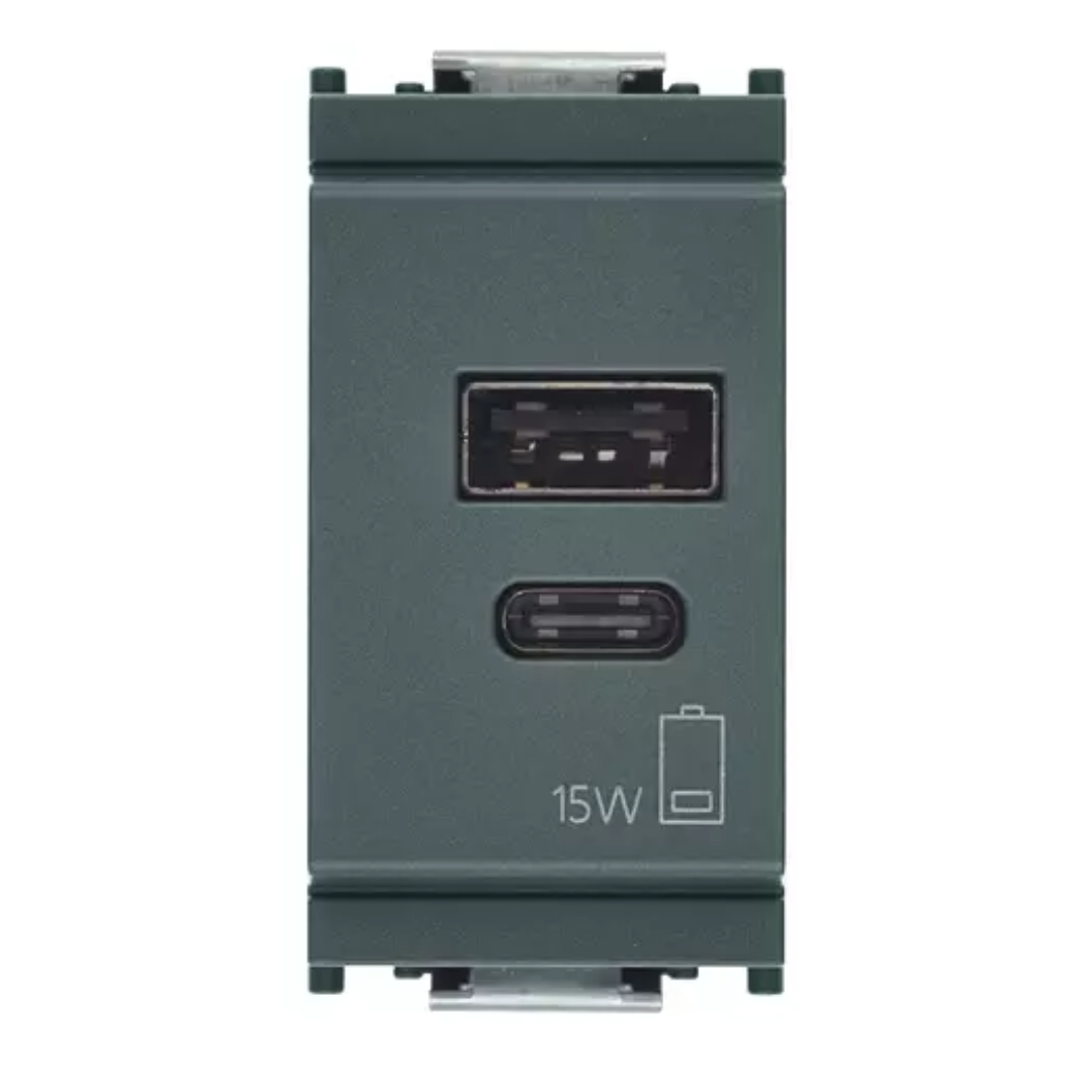 Vimar Idea Series USB Supply Unit, 5V, 120-240V, 1 Module — Quality Boat Parts