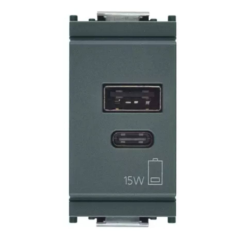 Vimar Idea Series USB Supply Unit, 5V, 120-240V, 1 Module — Quality Boat Parts