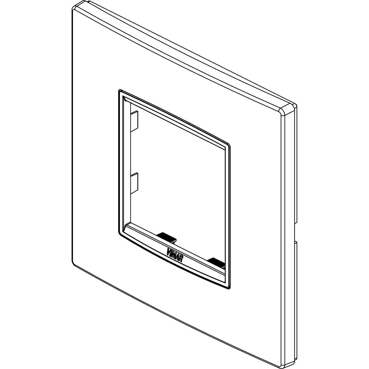 Vimar Eikon Classic Cover Plate, For British Standard, 2-Module — Quality Boat Parts
