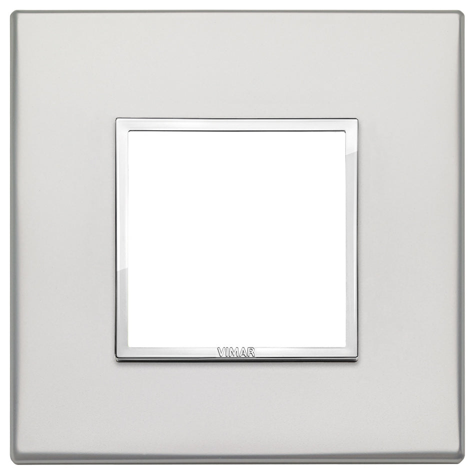Vimar Eikon EVO 21642 2-Module Cover Plate, Square, Clamp Mount — Quality Boat Parts