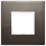 Vimar Eikon EVO 21642 2-Module Cover Plate, Square, Clamp Mount — Quality Boat Parts