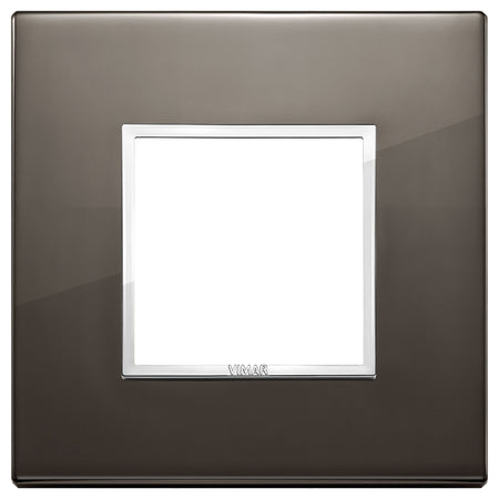 Vimar Eikon EVO 21642 2-Module Cover Plate, Square, Clamp Mount — Quality Boat Parts