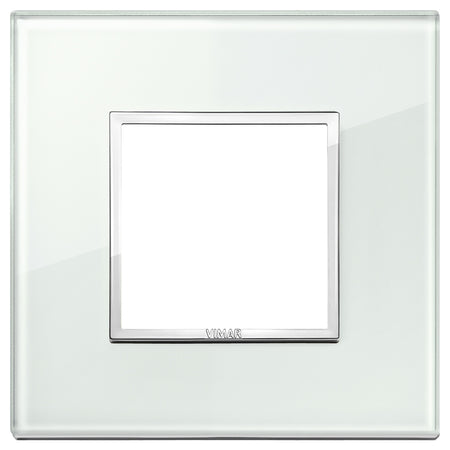 Vimar Eikon EVO 21642 2-Module Cover Plate, Square, Clamp Mount — Quality Boat Parts