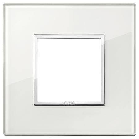 Vimar Eikon EVO 21642 2-Module Cover Plate, Square, Clamp Mount — Quality Boat Parts