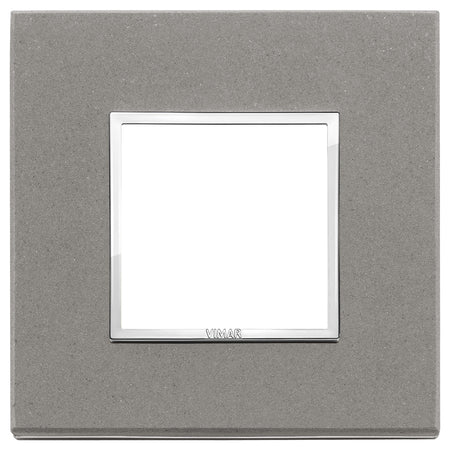 Vimar Eikon EVO 21642 2-Module Cover Plate, Square, Clamp Mount — Quality Boat Parts