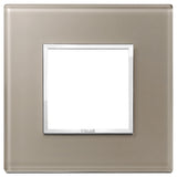 Vimar Eikon EVO 21642 2-Module Cover Plate, Square, Clamp Mount — Quality Boat Parts