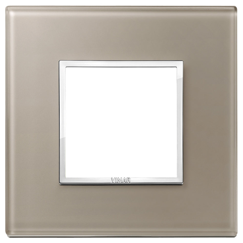 Vimar Eikon EVO 21642 2-Module Cover Plate, Square, Clamp Mount — Quality Boat Parts