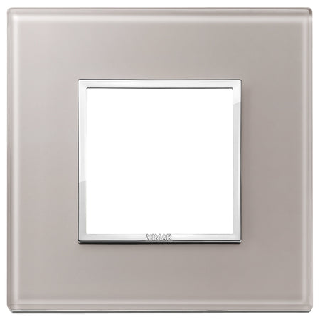 Vimar Eikon EVO 21642 2-Module Cover Plate, Square, Clamp Mount — Quality Boat Parts